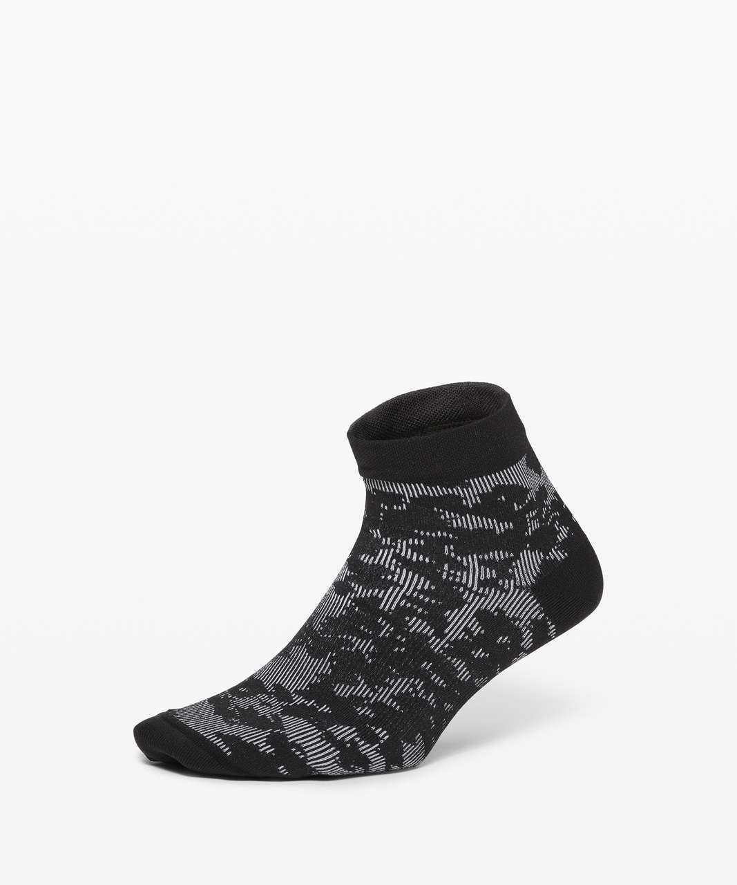 Lululemon Let it Flourish Ankle Sock - Black / White