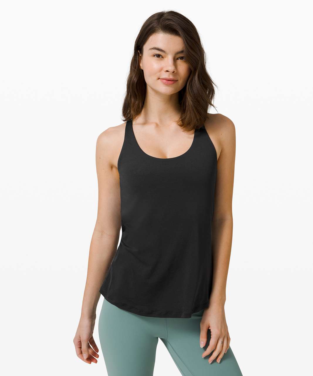 Lululemon Free to be Wild Strappy Tank Top Womens 8 Built in Bra Semi-Open  Back 