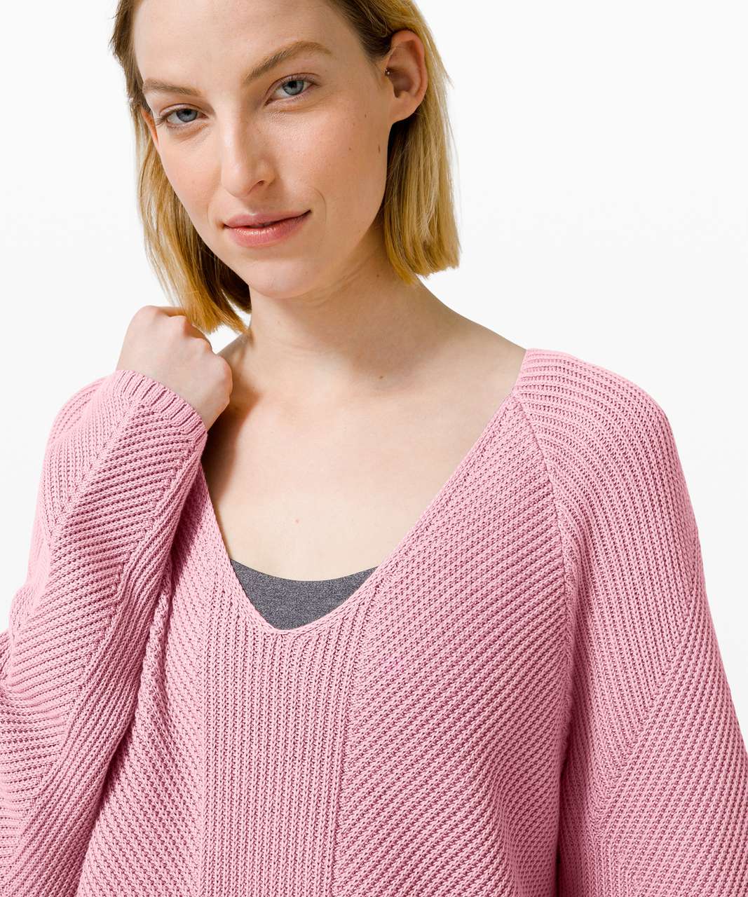 Lululemon What the Heart Wants Sweater - Pink Taupe