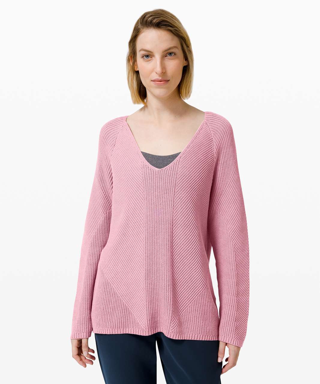 Lululemon What the Heart Wants Sweater - Pink Taupe - lulu fanatics