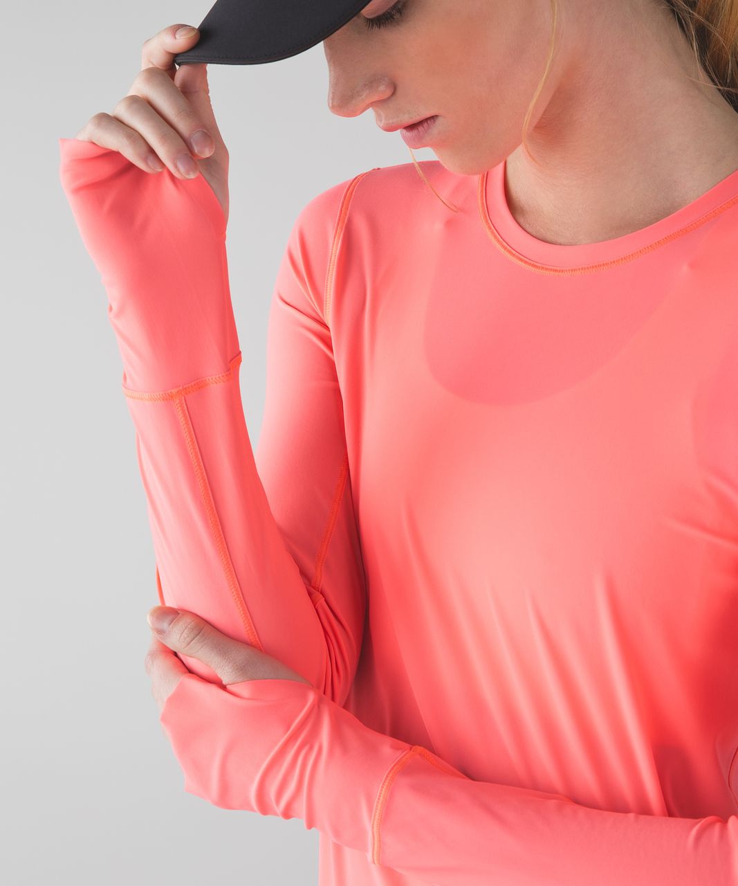 Lululemon Sunaway Runaway Long Sleeve - Grapefruit