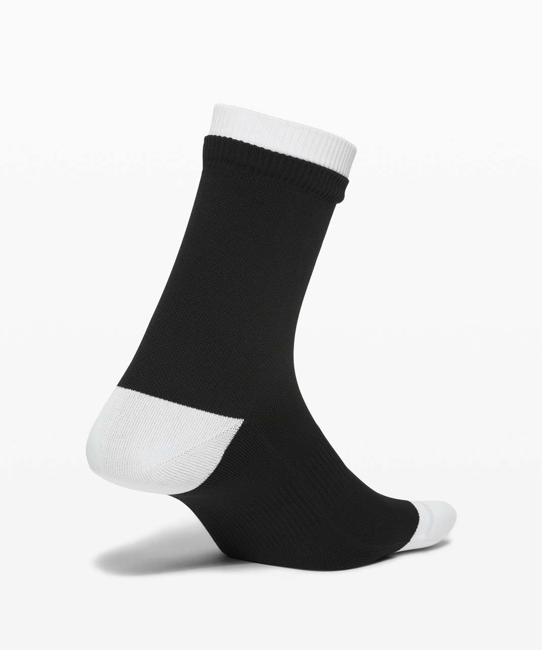 Lululemon Step To It Quarter Sock - Black / White