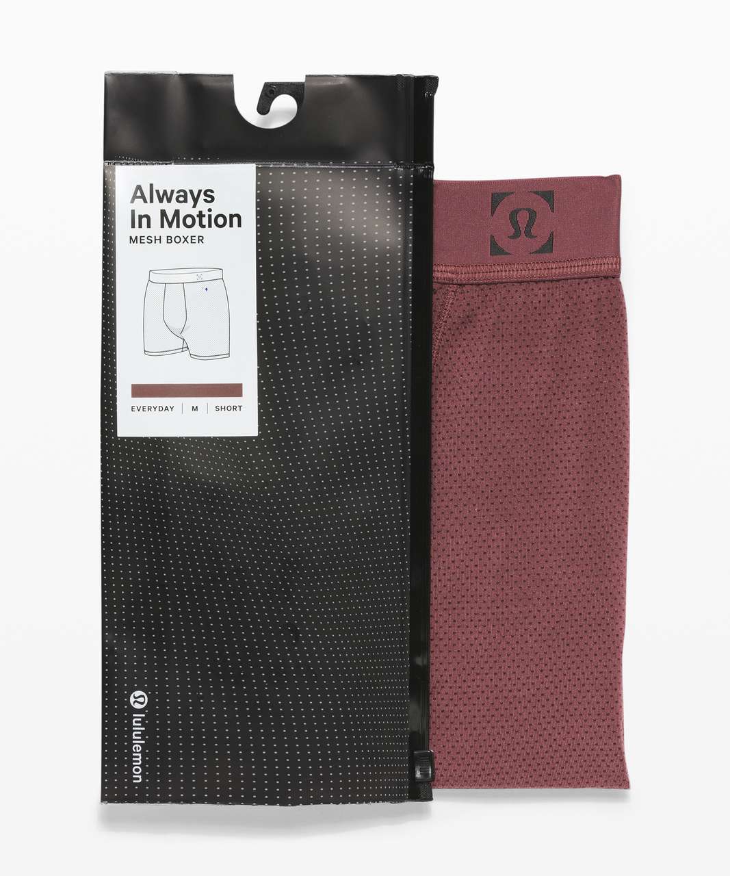 Lululemon Always in Motion Boxer Mesh - Smoky Red