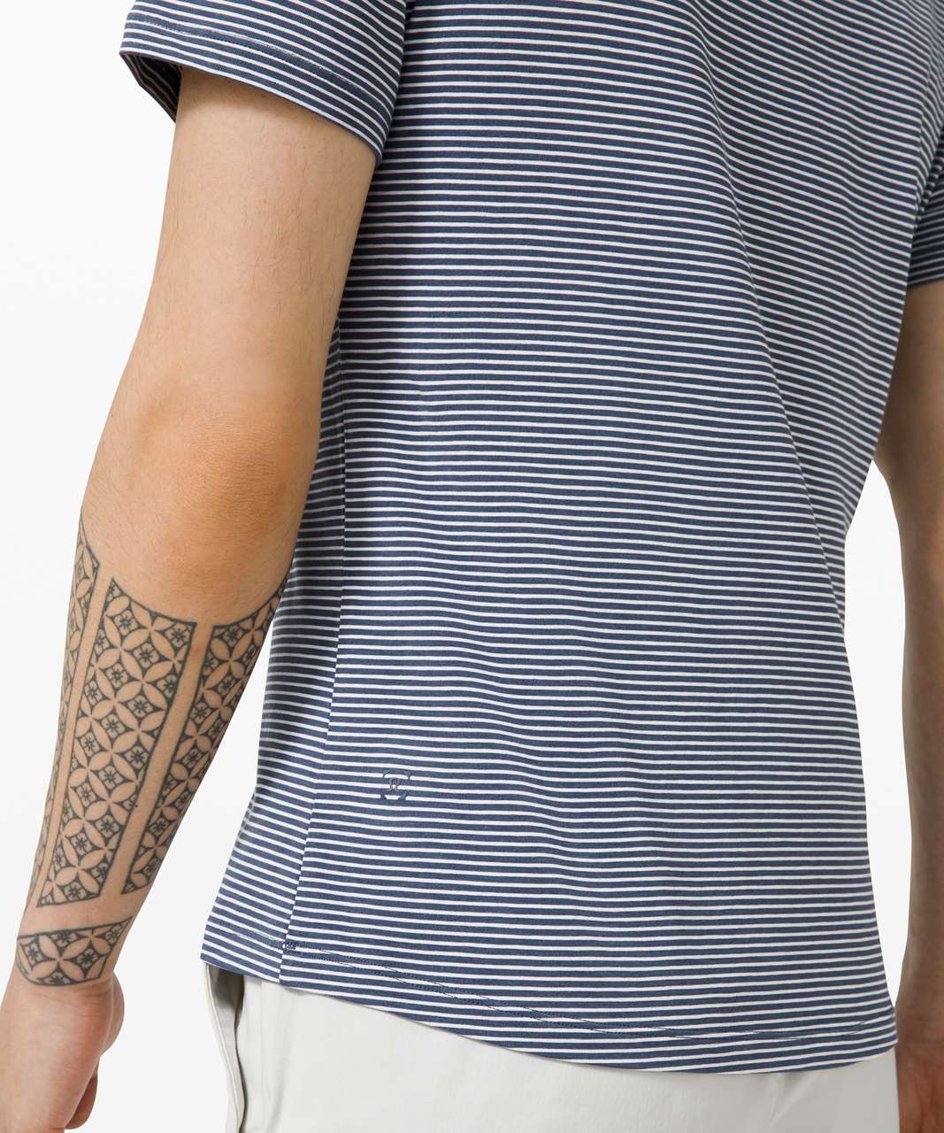 Lululemon 5 Year Basic Tee - Hyper Stripe Ink Blue Vapor