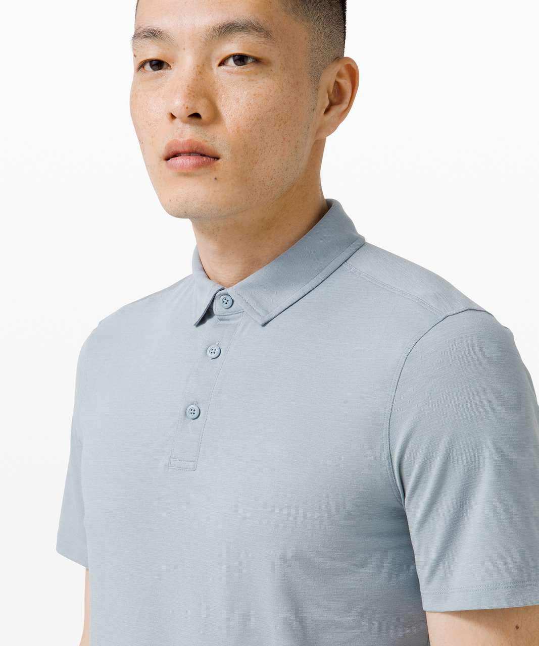 Lululemon Evolution Polo - Chambray - lulu fanatics