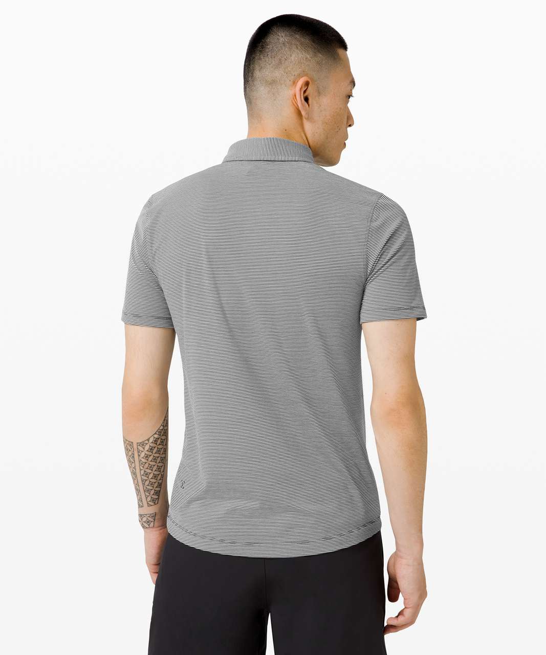 Lululemon Evolution Polo - Tonka Stripe Obsidian Vapor