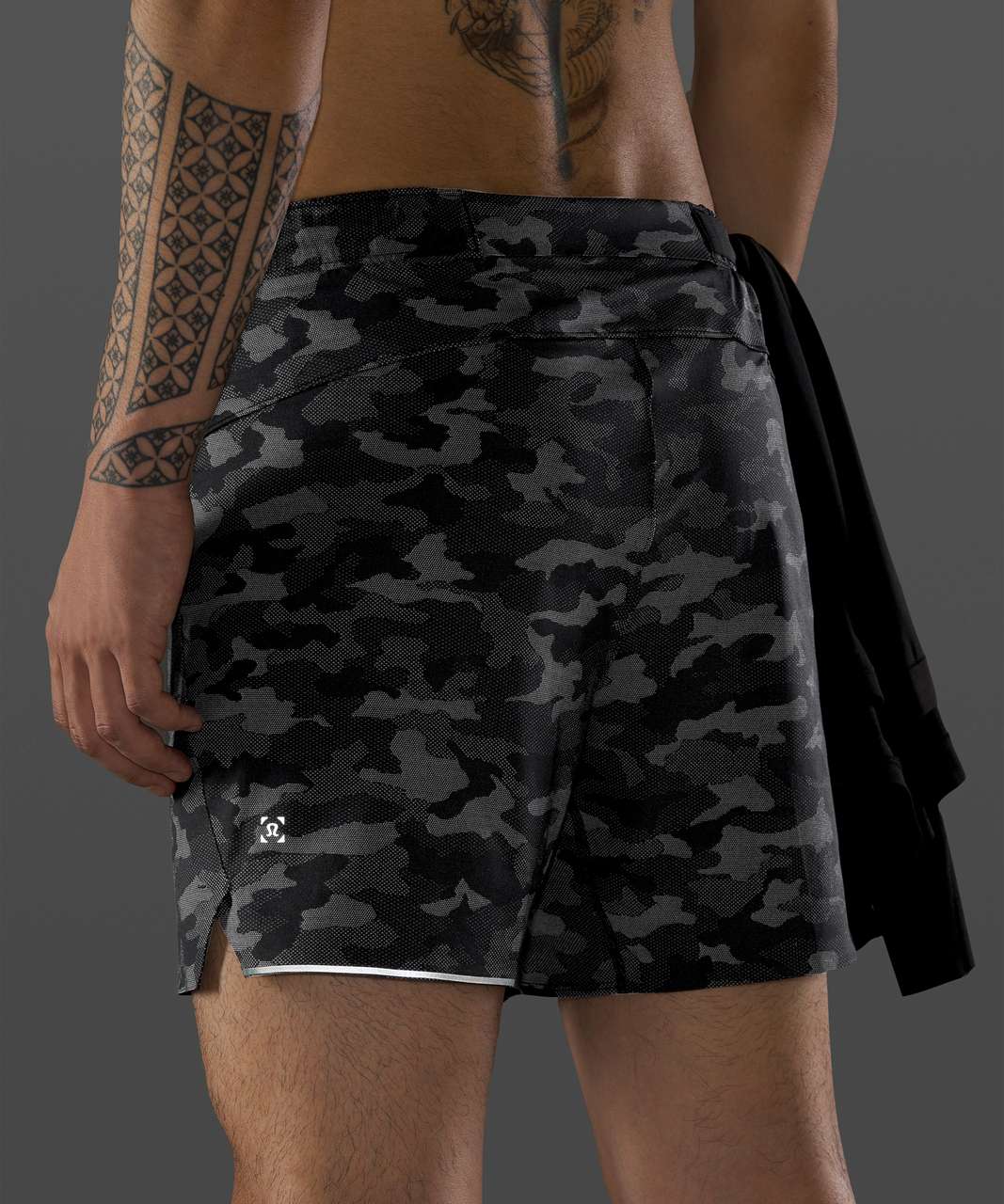 lululemon athletica, Shorts, Nwt Lululemon Surge Short 6 Lined Variegated  Mesh Camo Silverwhite Size Large