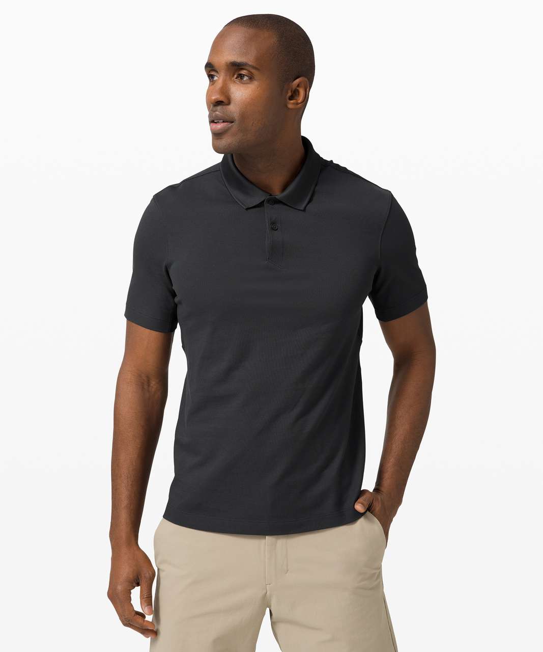 Lululemon Tech Pique Polo - Obsidian