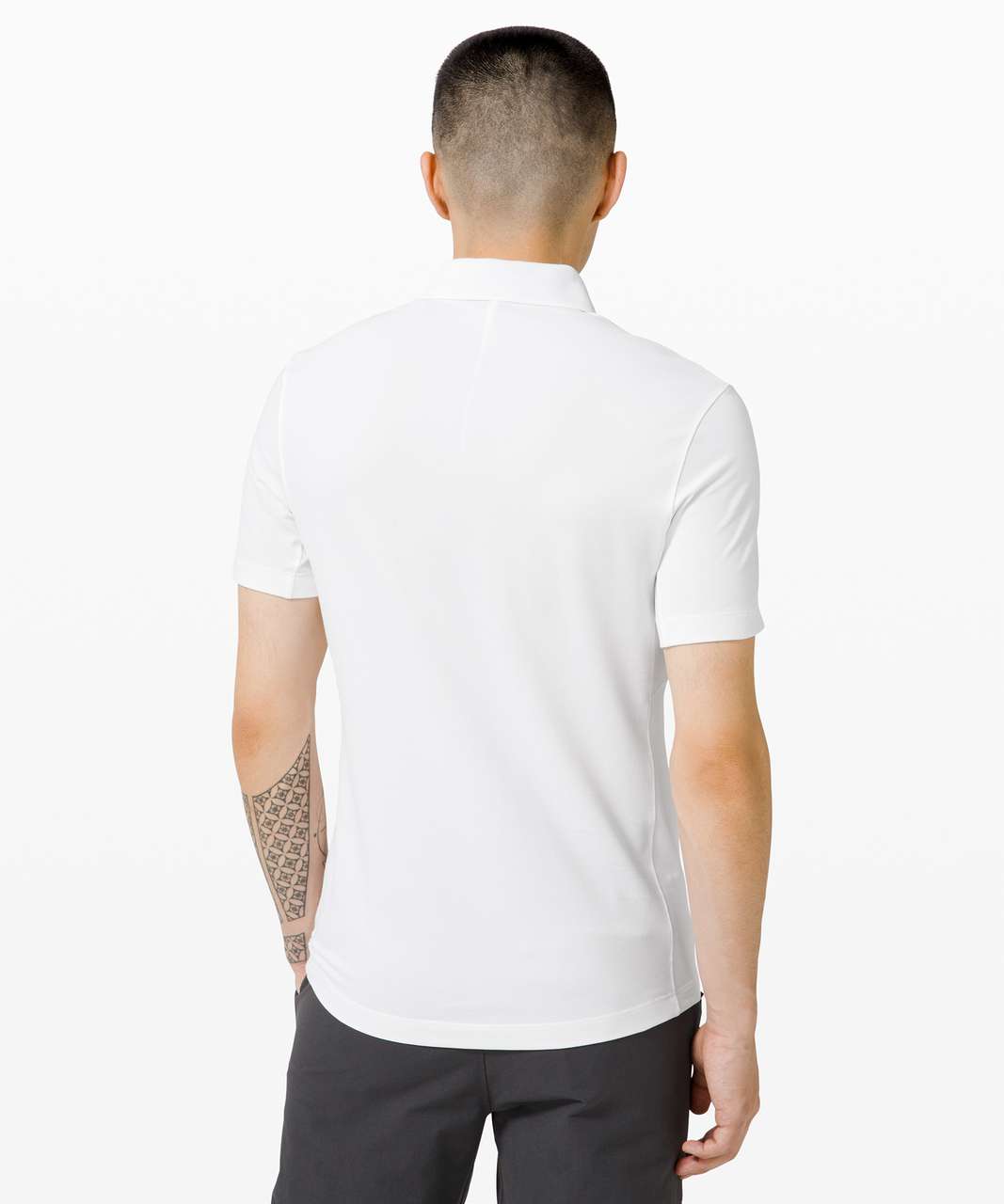 Lululemon Tech Pique Polo - White - lulu fanatics