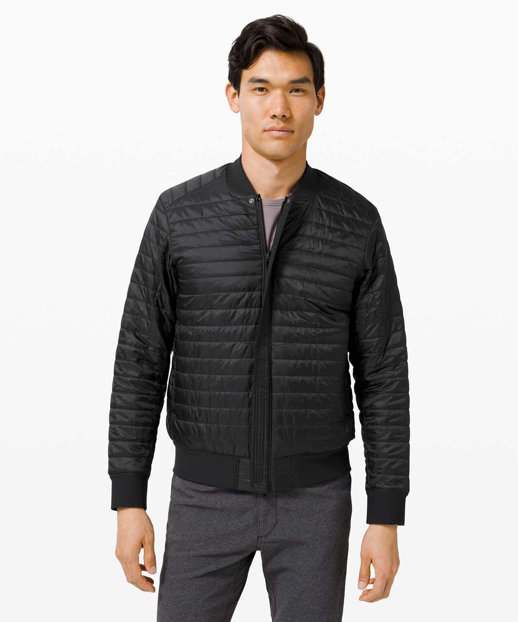 Lululemon Switch Over Bomber - Black - lulu fanatics