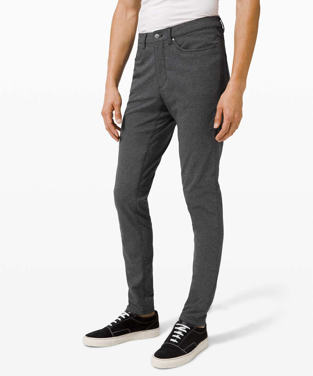 Lululemon ABC Pant Skinny *Tech Canvas 34 - Heathered Black