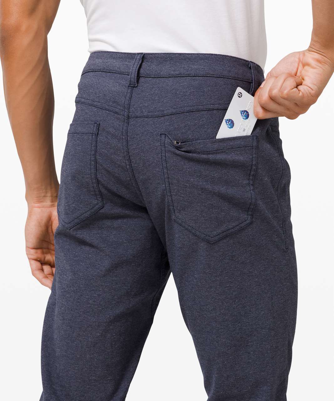 Lululemon ABC Pant Skinny *Tech Canvas 34" - Heathered Deep Navy (First Release)
