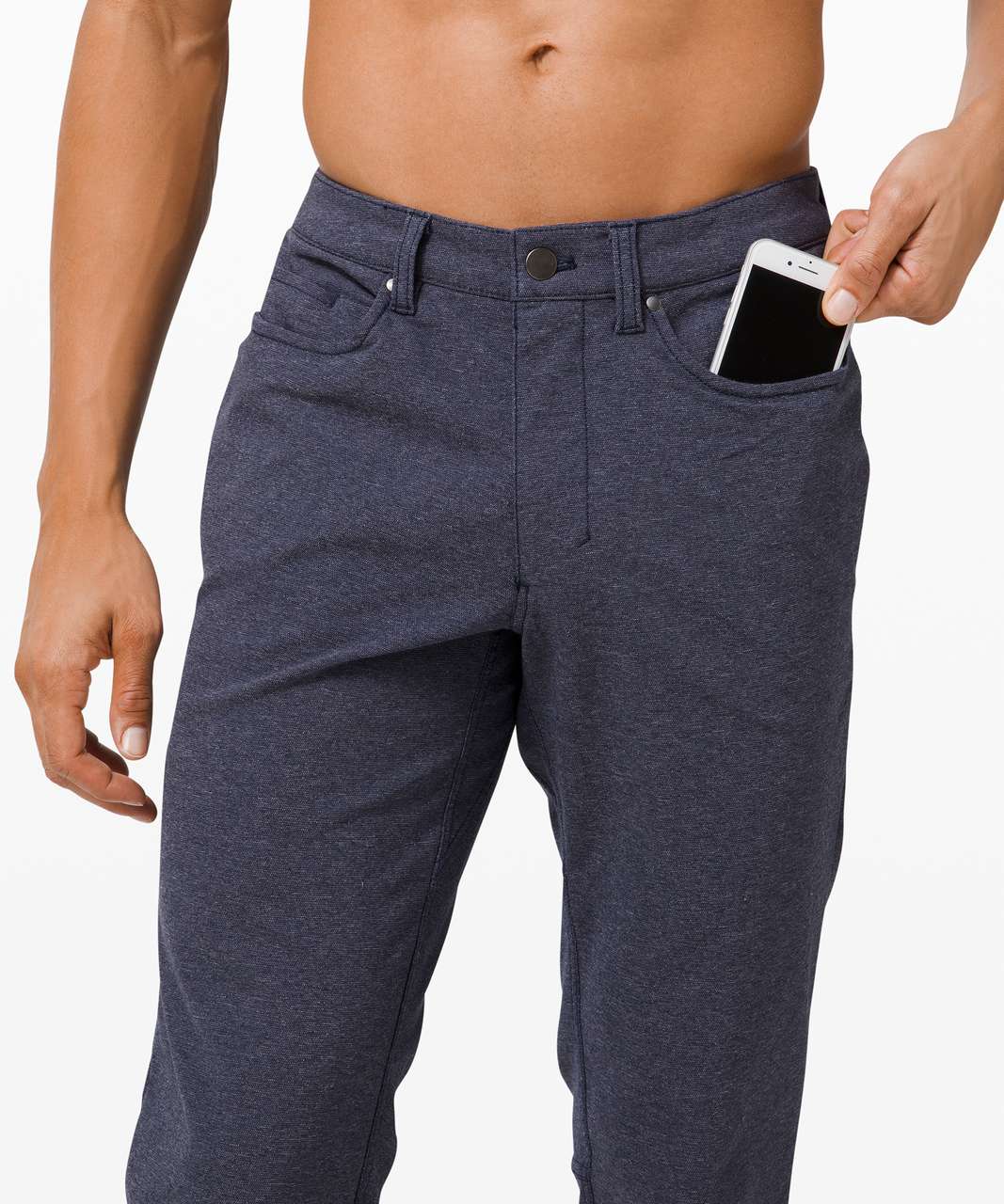 Lululemon ABC Pant Skinny *Tech Canvas 34" - Heathered Deep Navy (First Release)