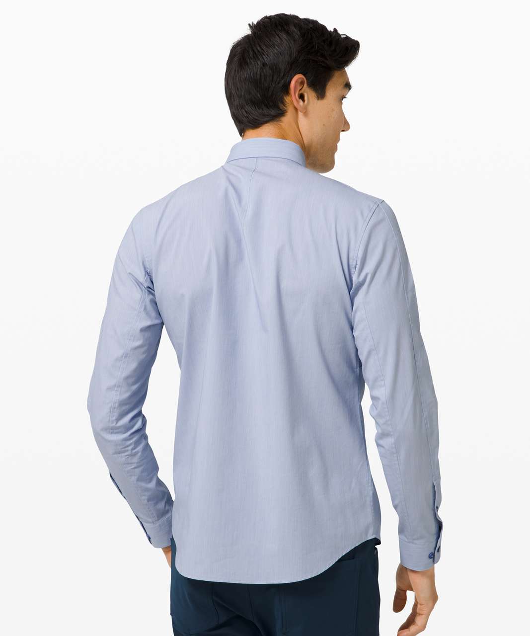 Lululemon Down to the Wire Slim Fit Long Sleeve - Heathered Oasis Blue