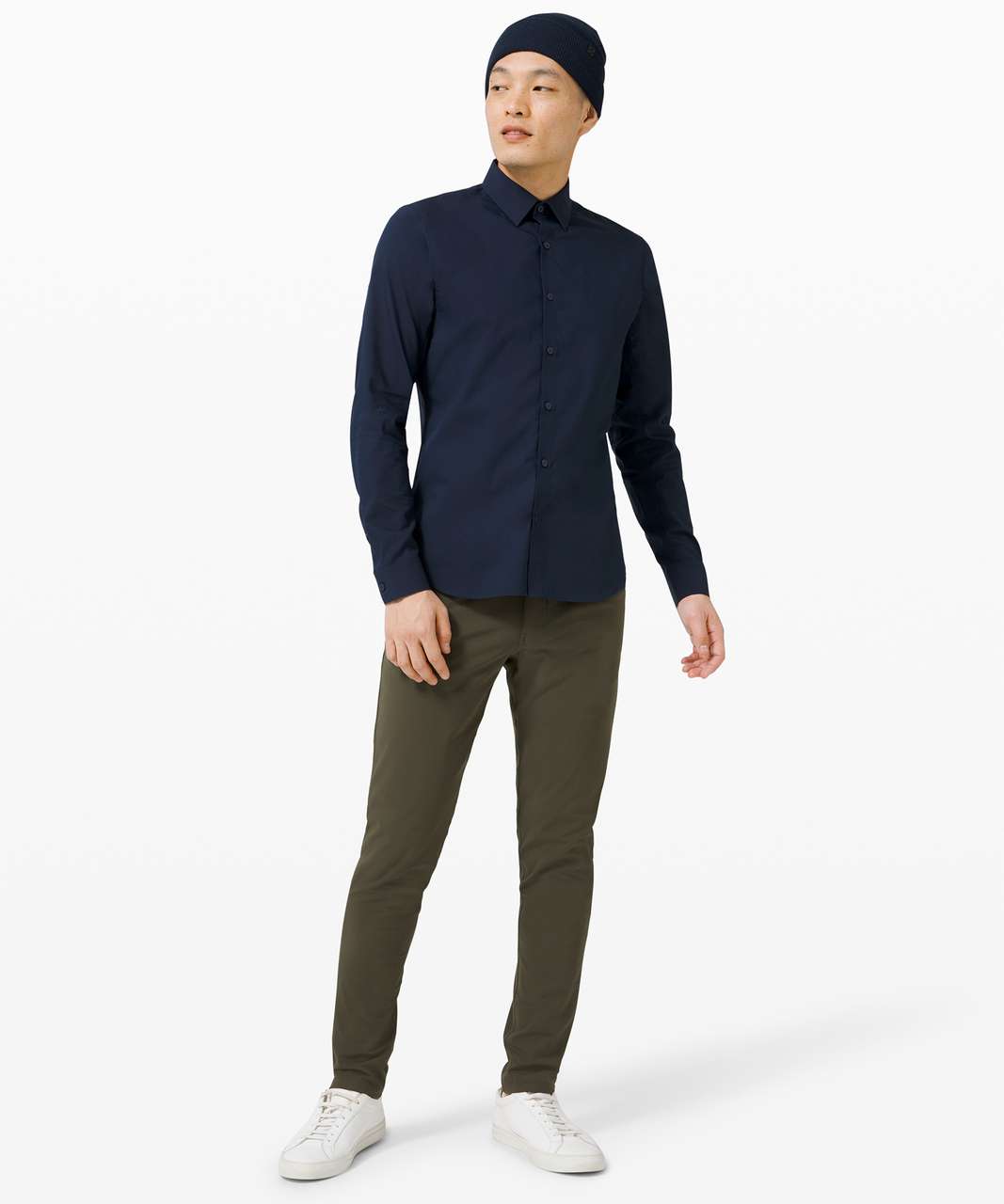 Lululemon Down to the Wire Slim Fit Long Sleeve - True Navy