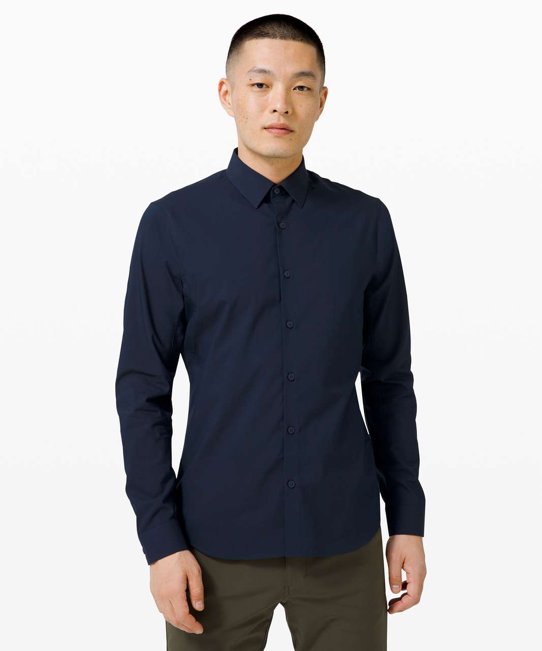 Lululemon Down to the Wire Slim Fit Long Sleeve - True Navy