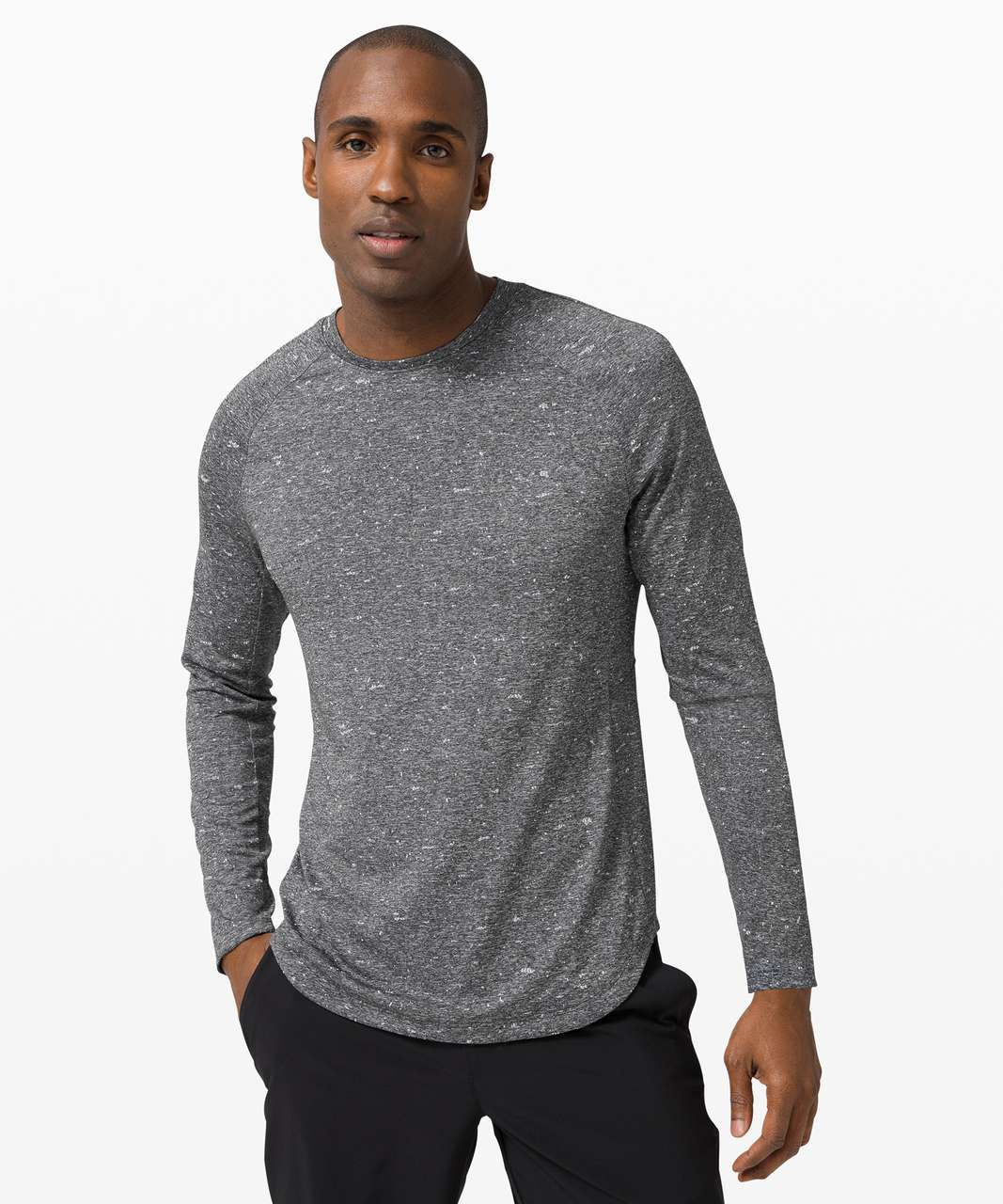 Lululemon Fresh Form Long Sleeve - Black / White