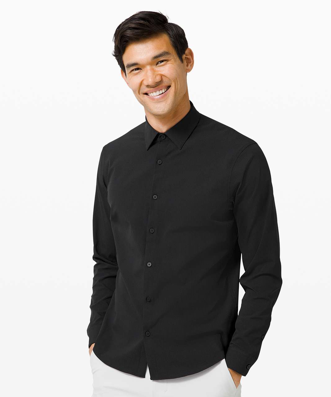 Black Long Sleeve Button Up Shirt