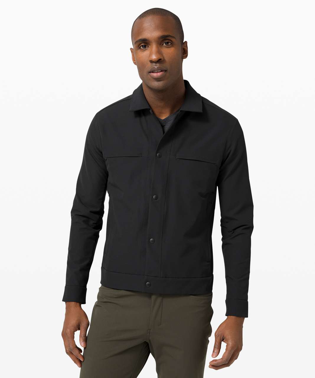 Lululemon Zip-Up Shirt Jacket - Black - lulu fanatics