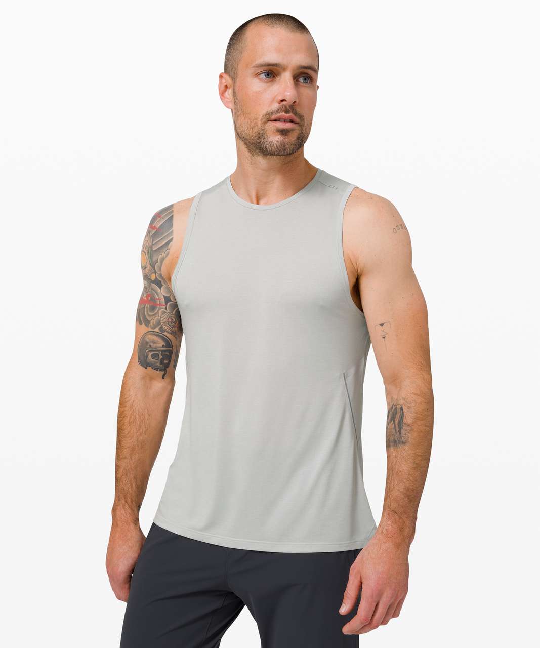 Lululemon Fast and Free Tank - Heathered Vapor / Vapor