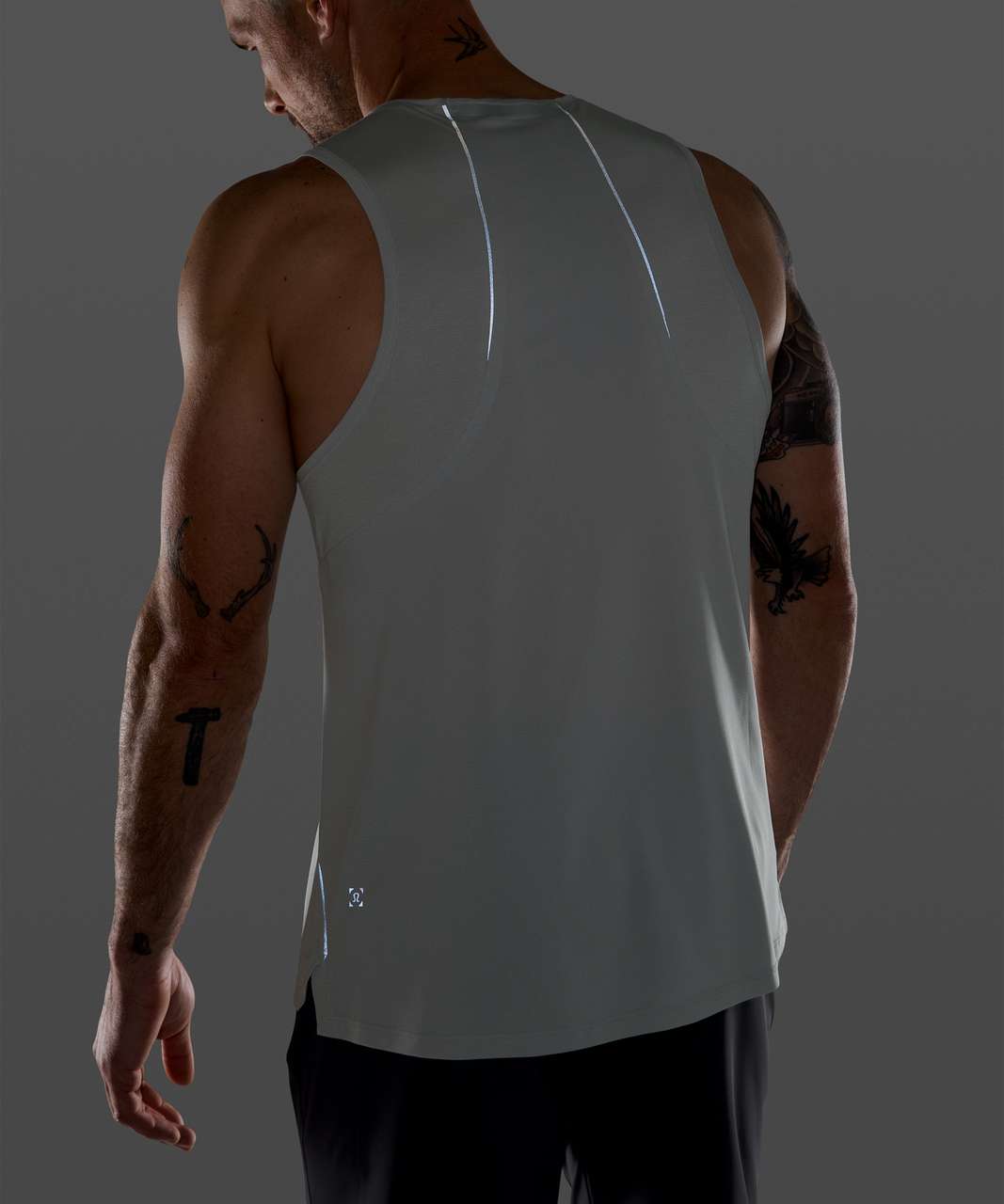 Lululemon Fast and Free Tank - Heathered Vapor / Vapor