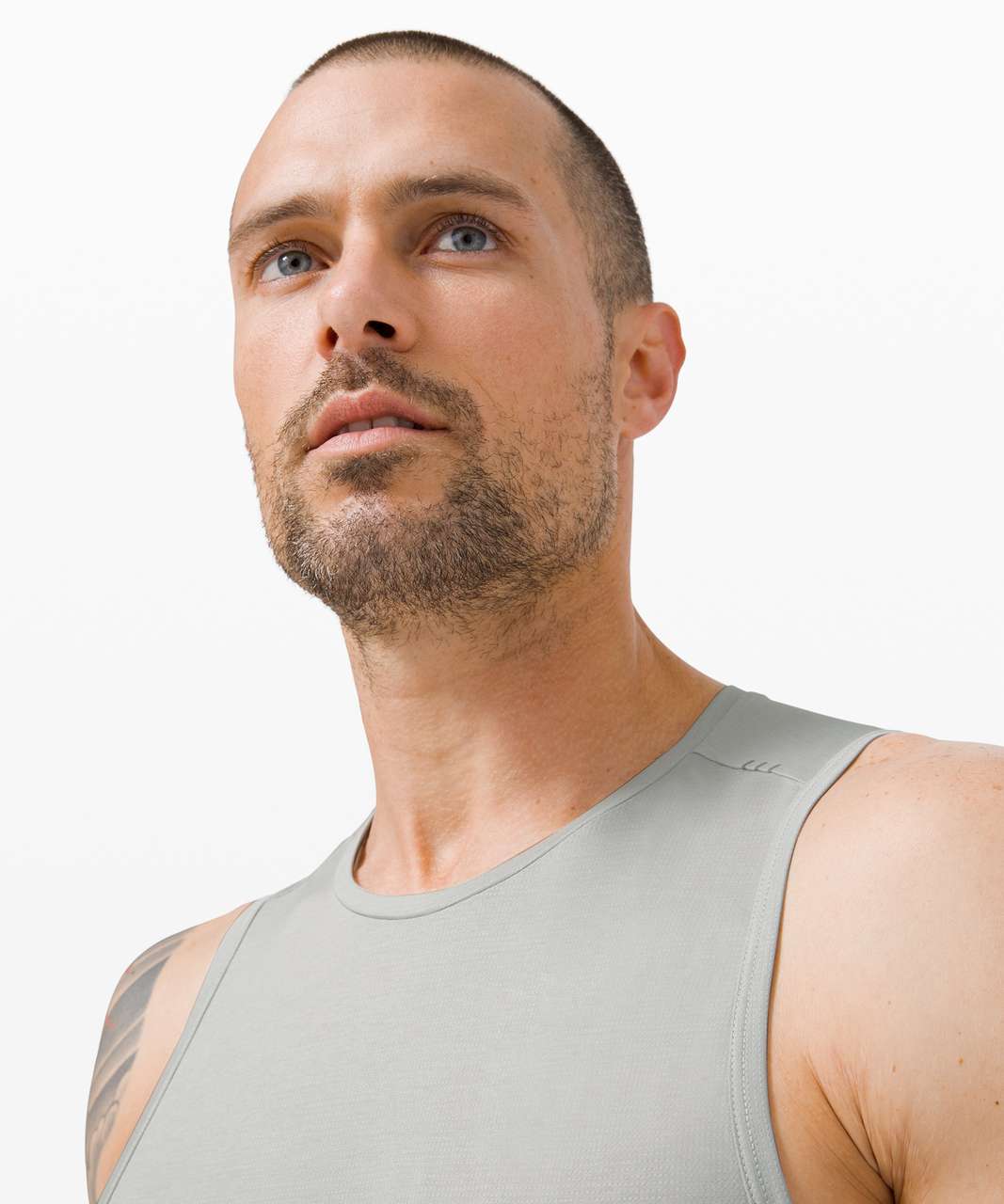 Lululemon Fast and Free Tank - Heathered Vapor / Vapor