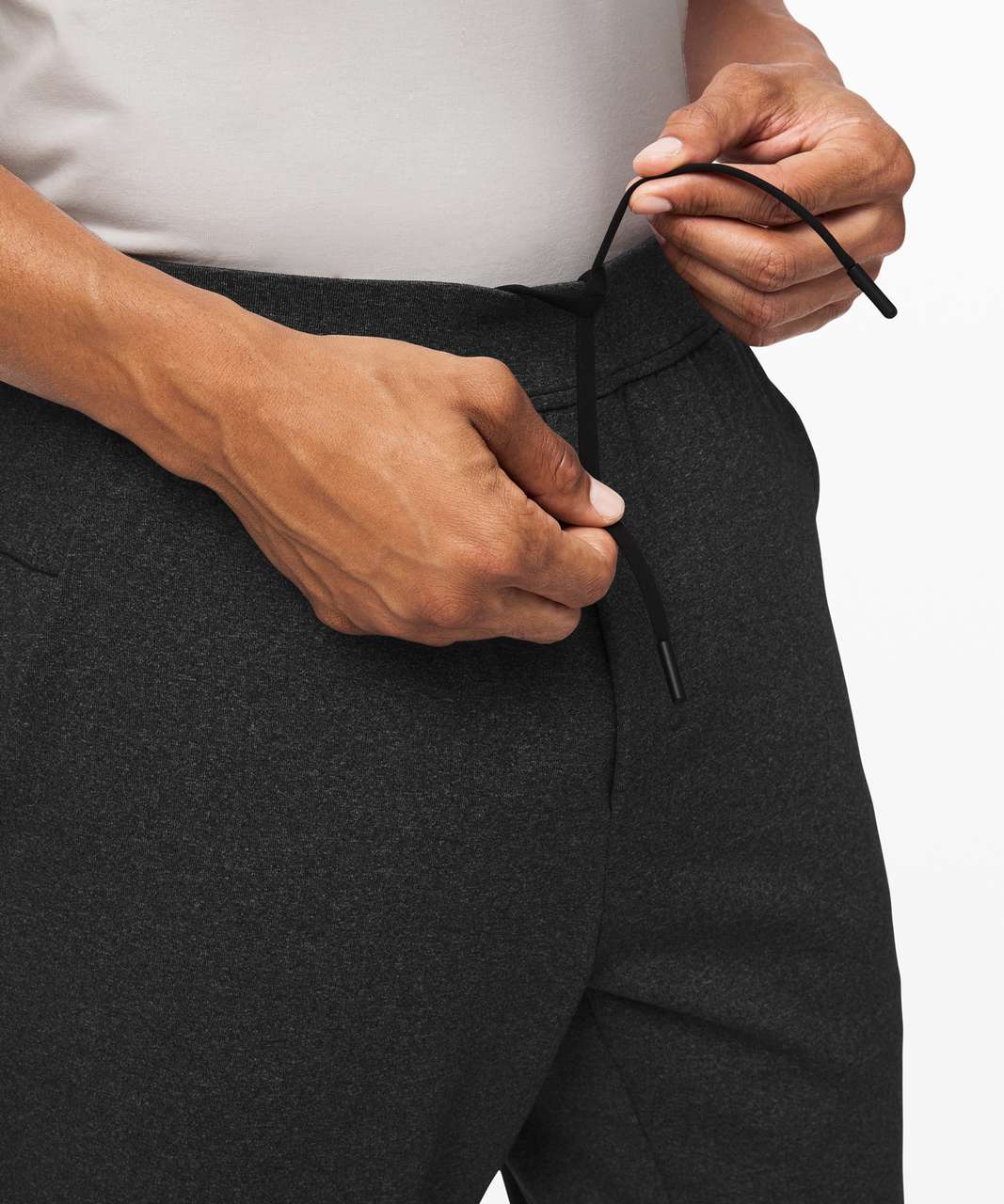 Lululemon Intent Jogger *Shorter - Heathered Black - lulu fanatics