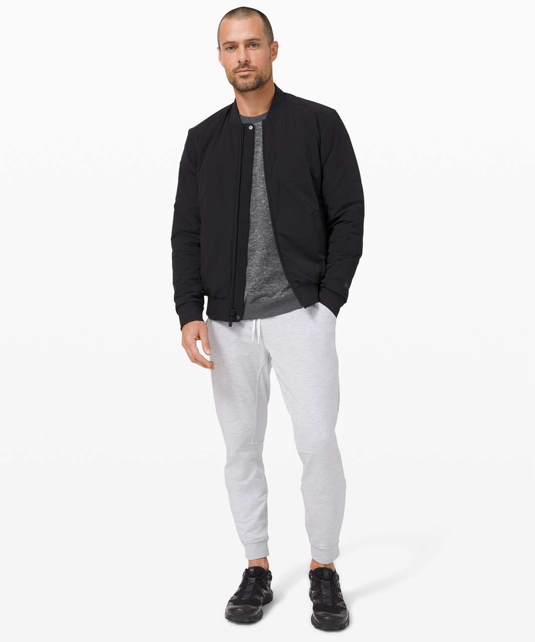 Lululemon Cloudy Pine Crew - Graphite Grey / Starlight