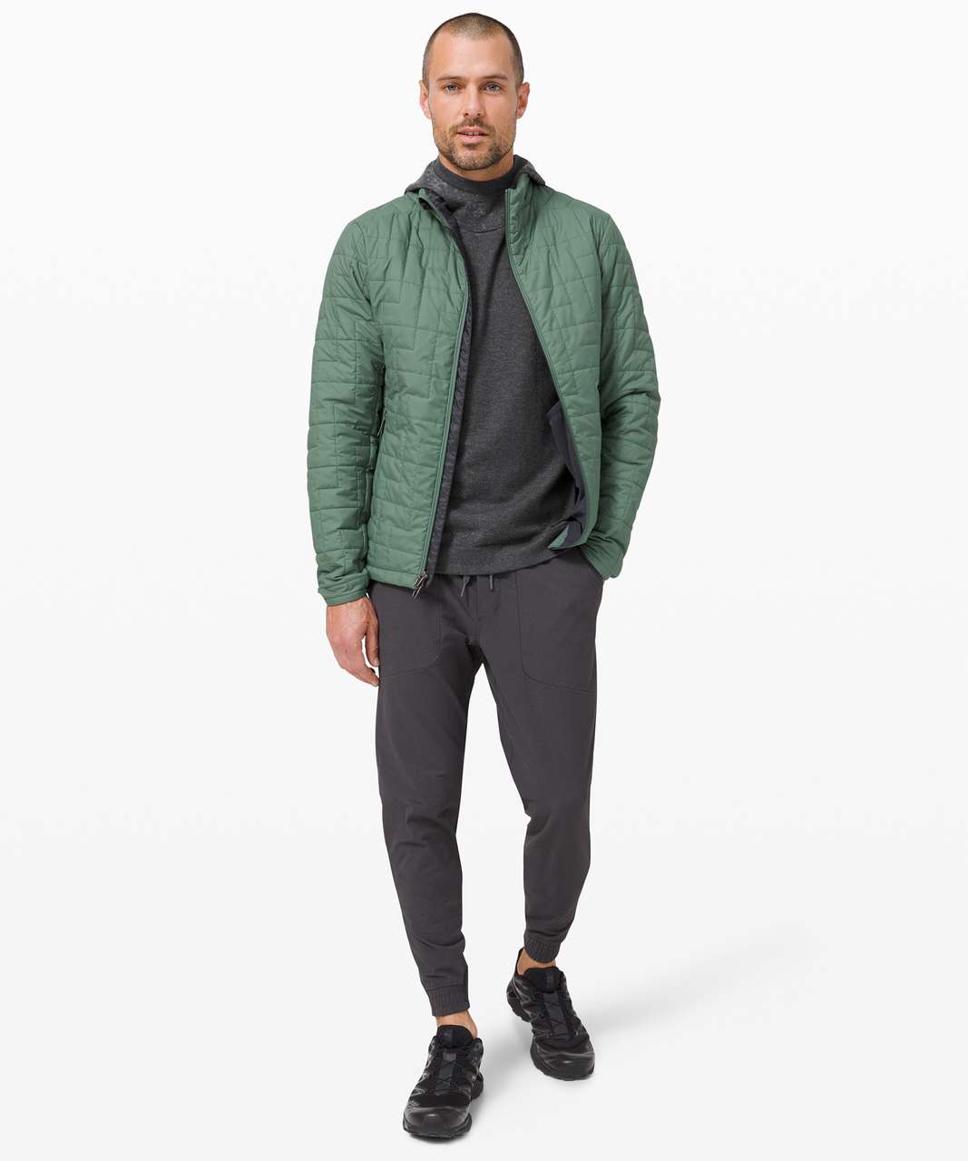 Lululemon Cloudy Pine Hoodie - Graphite Grey / Starlight - lulu fanatics