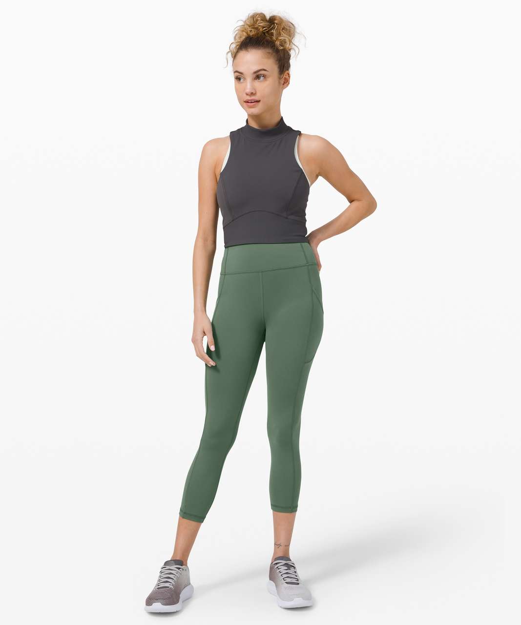 Lululemon Invigorate High-rise Crop 23 In Green