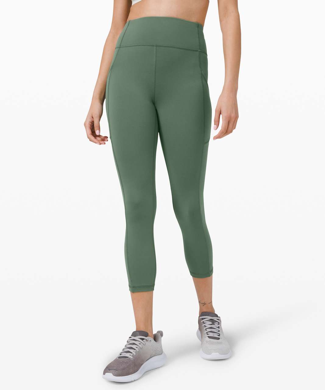 Lululemon Invigorate High-Rise Crop 23" - Algae Green