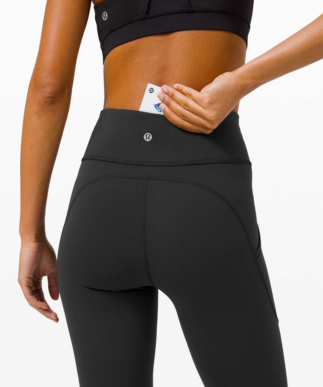 LULULEMON Invigorate High-Rise Crop 23, Black, 6 