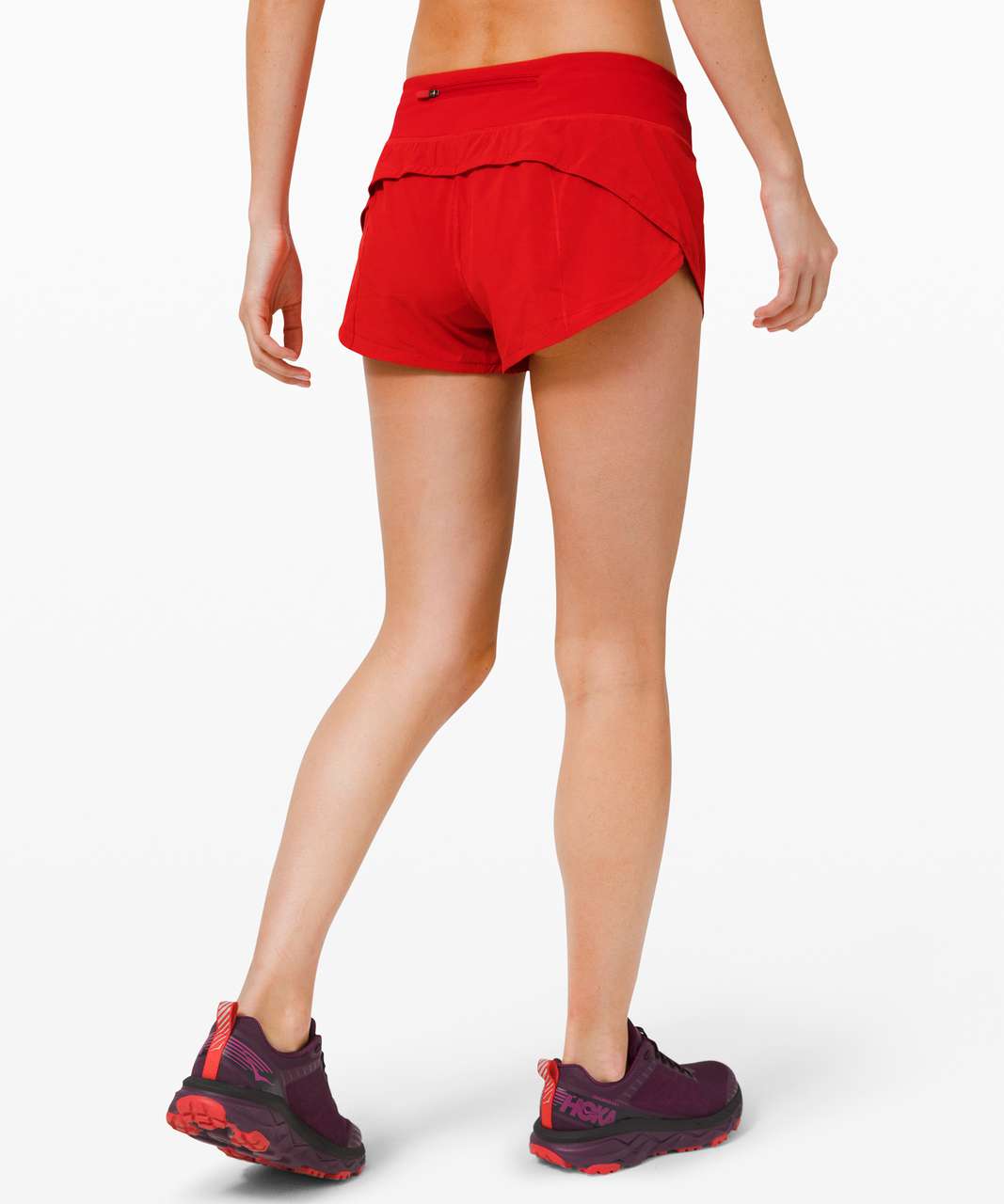 red lululemon shorts