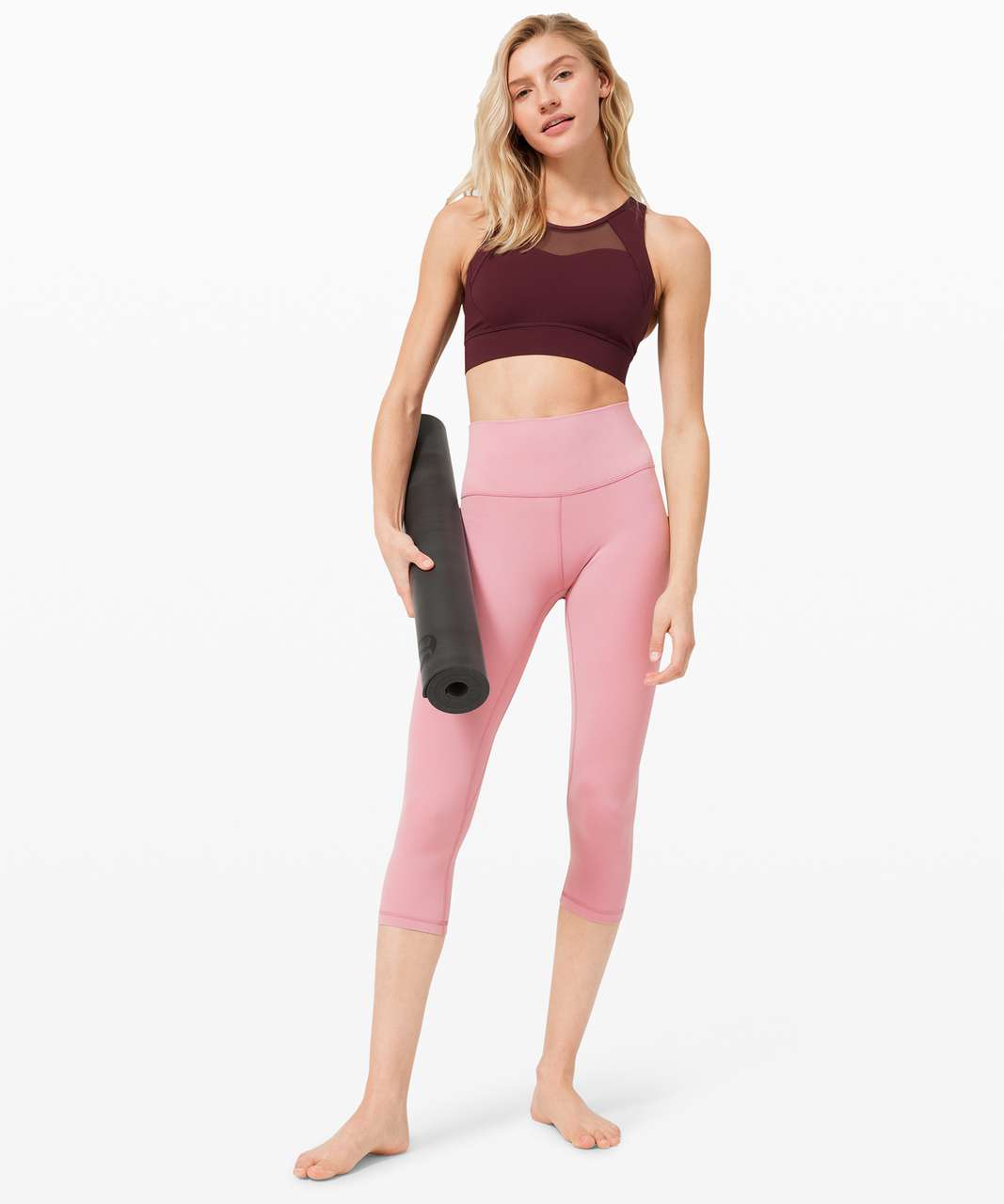 On Wednesdays we wear pink 💕🎀 Nulu Cropped Slim Yoga SS in Pink Mist &  Align Crop 21” in Deep Fuschia : r/lululemon