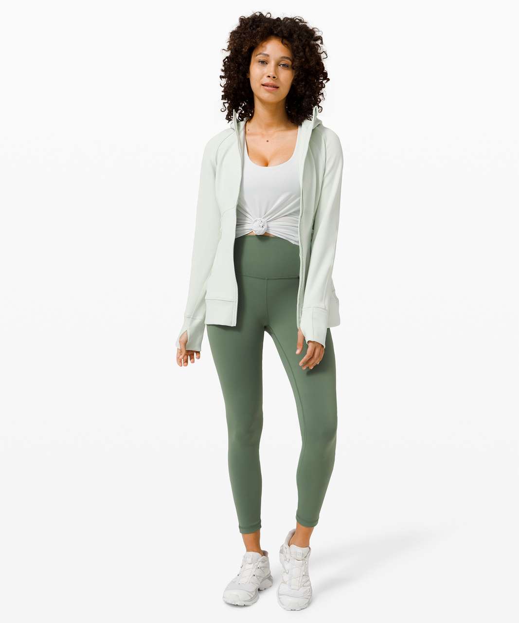 Lululemon Wunder Train High-Rise Tight 25 - Algae Green - lulu fanatics