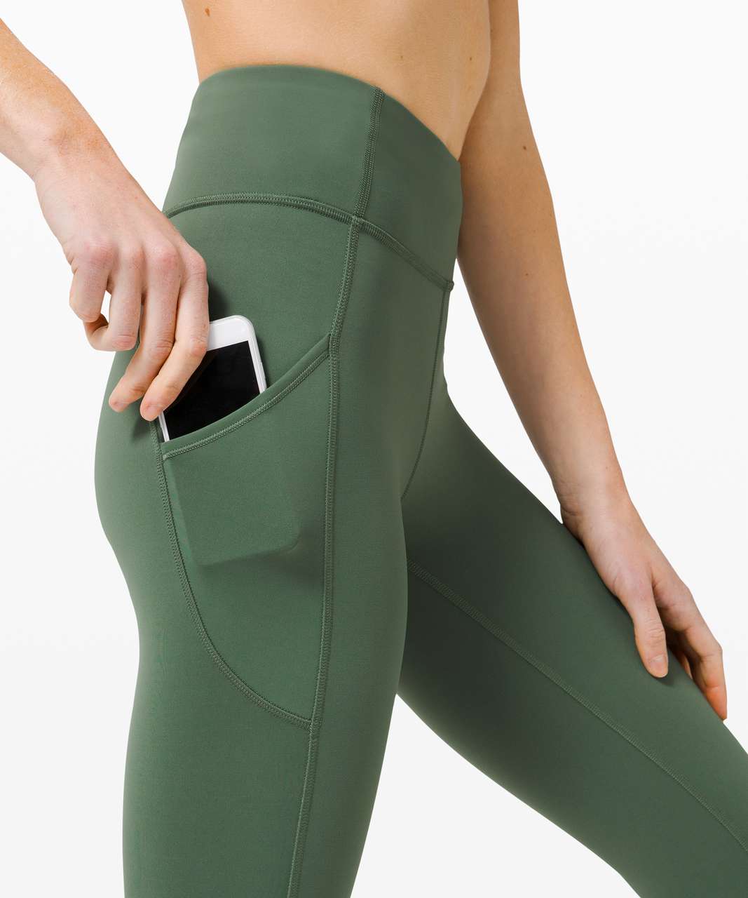 Lululemon Invigorate High-Rise Tight 25 - Algae Green - lulu fanatics