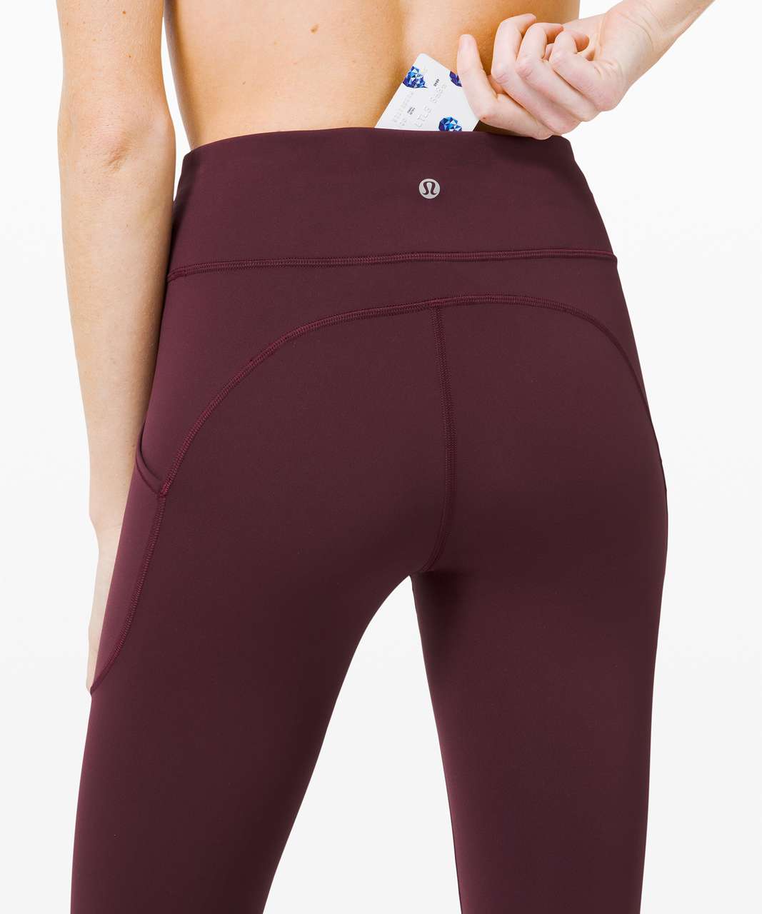 Lululemon Invigorate High-Rise Tight 25 - Heathered Black Currant - lulu  fanatics