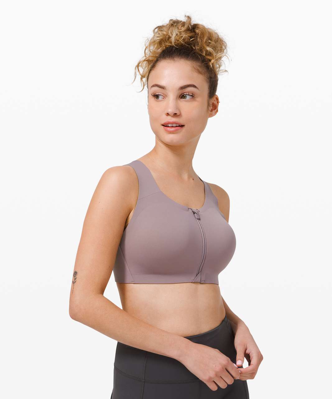 Lululemon Enlite Bra Zip Front *High Support, A–E Cups - Spiced