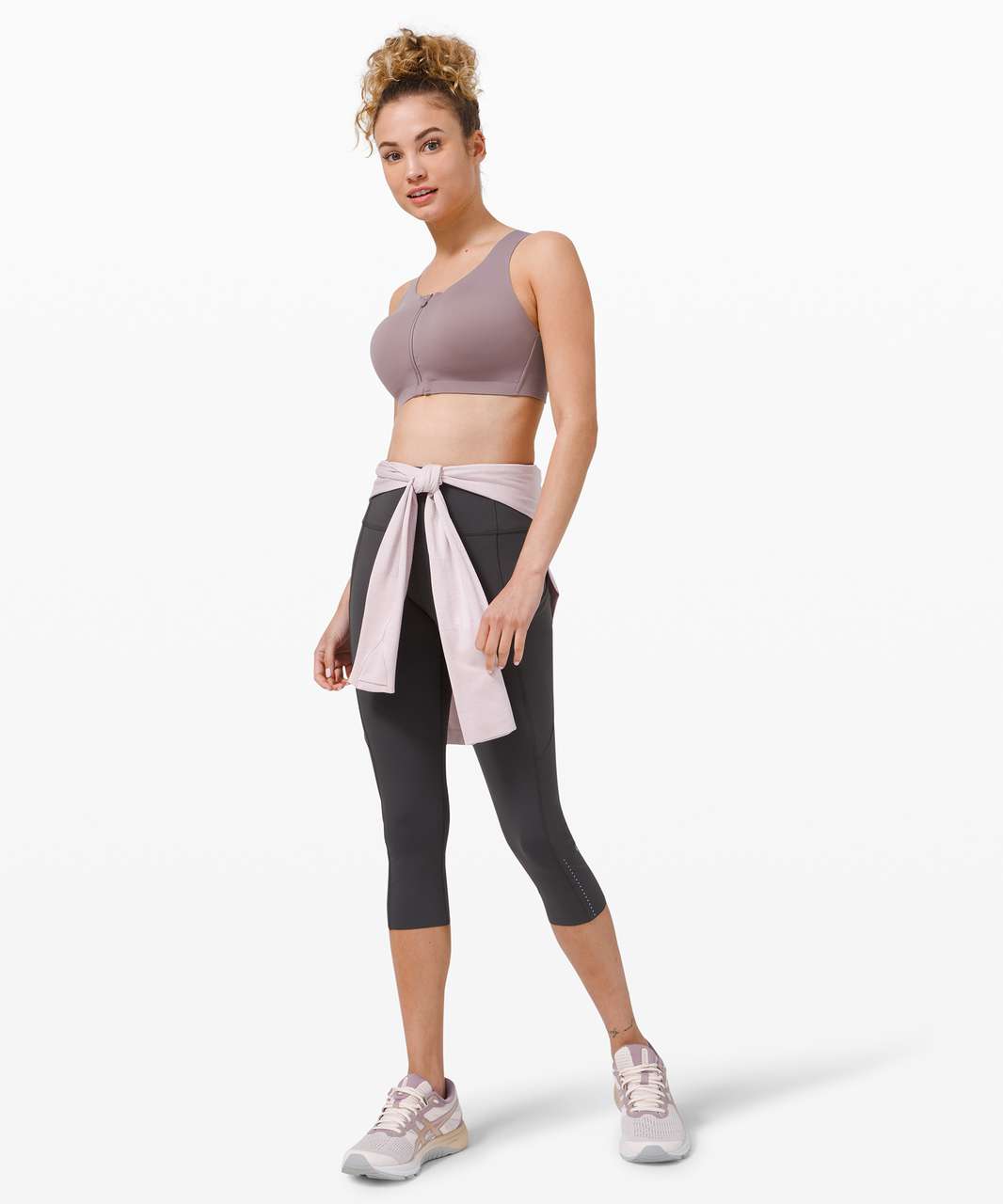 Lululemon Enlite Bra Zip Front *High Support, A–E Cups - Lunar Rock