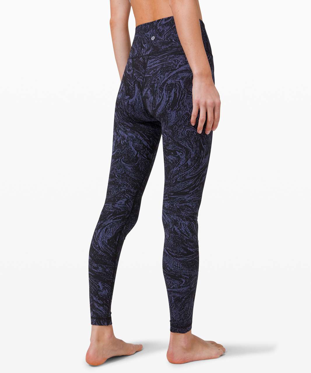 Lululemon Wunder Under Hi-Rise Tight (28) - Luon Crackle Jaquard Black  White - lulu fanatics