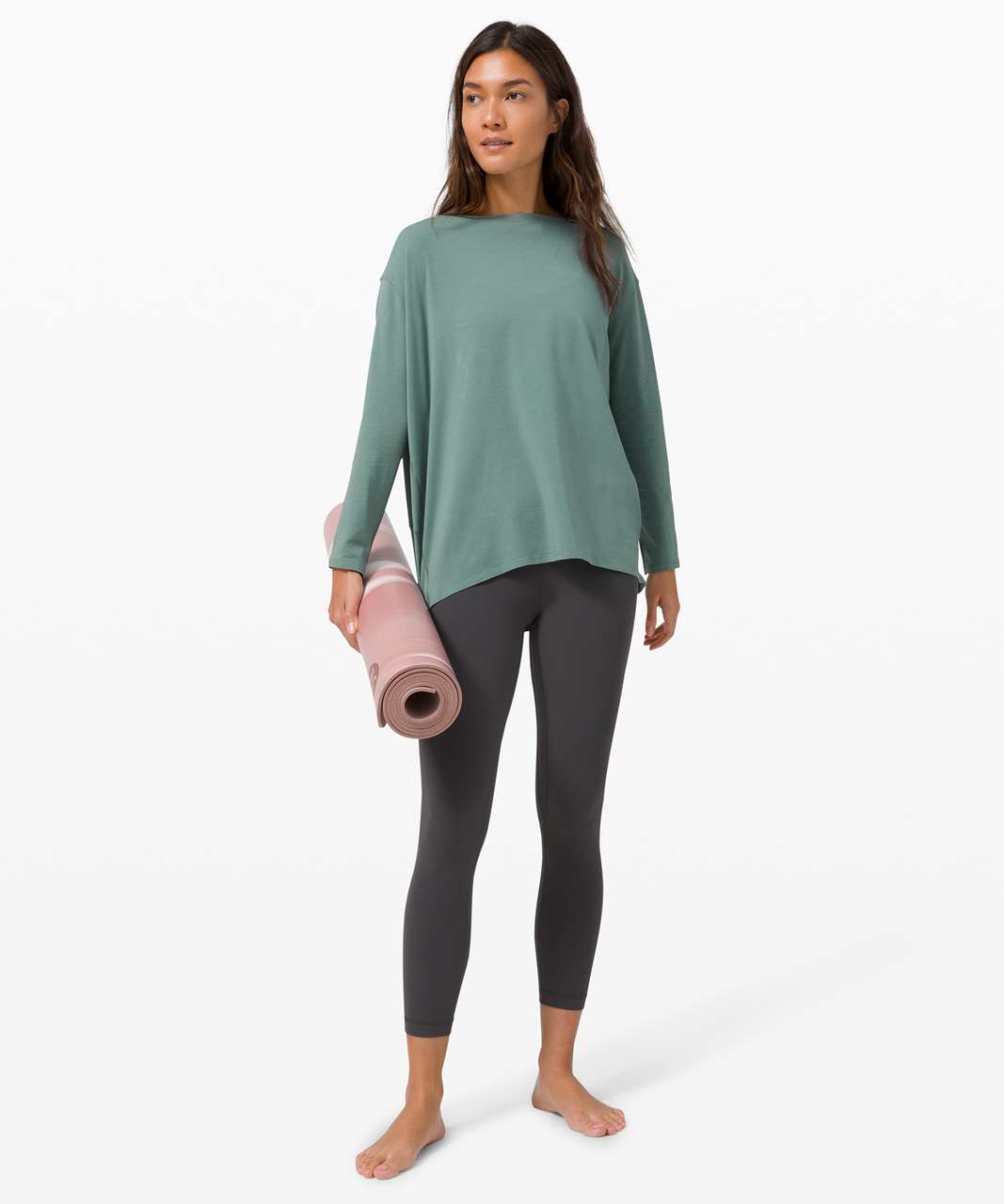 Lululemon Back In Action Long Sleeve - Tidewater Teal