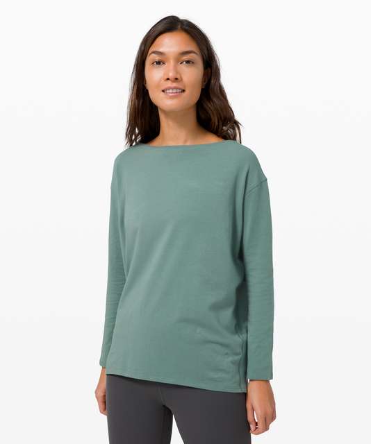 Lululemon Back In Action Long Sleeve - Dark Red - lulu fanatics