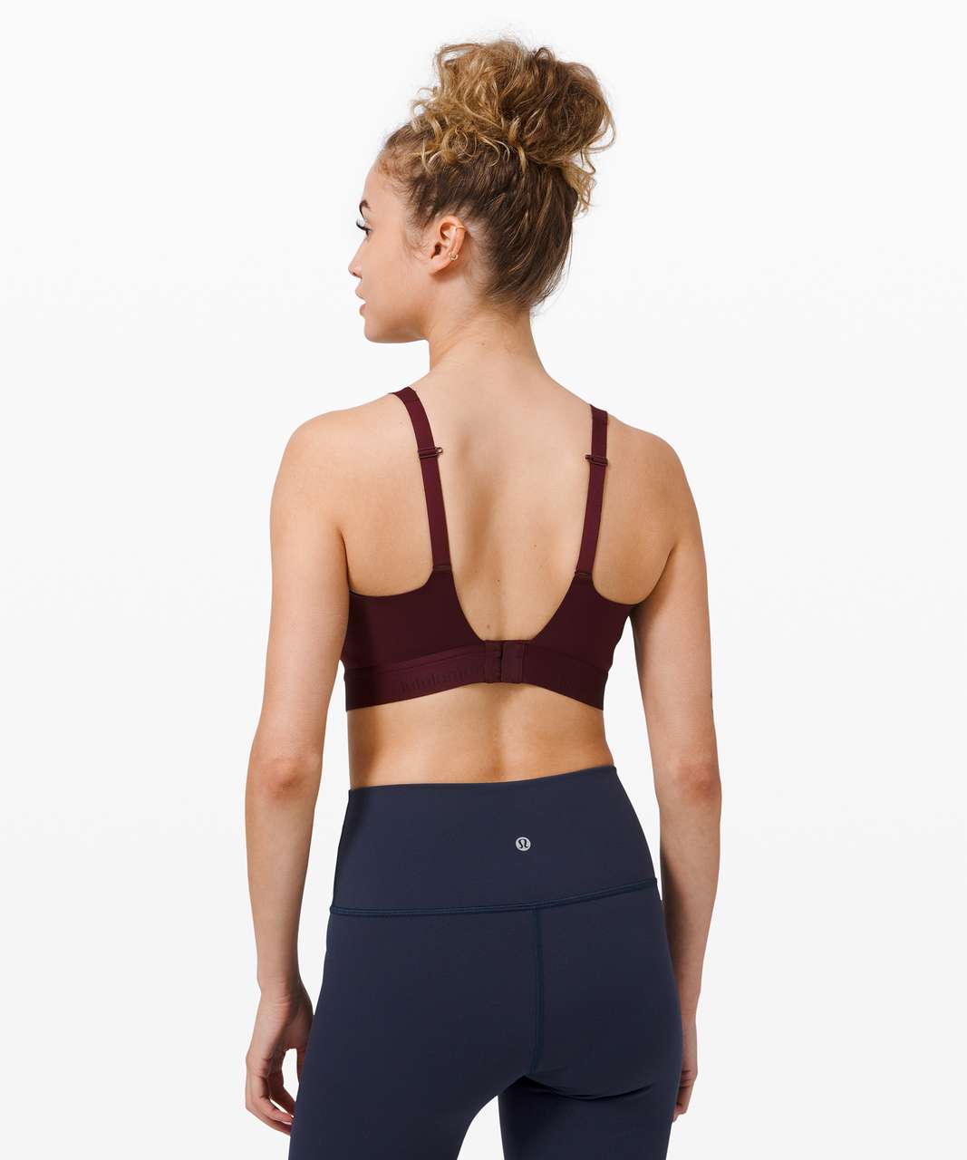 Lululemon Fine Form Bra - Lacescape Spanish Rose Black / Black