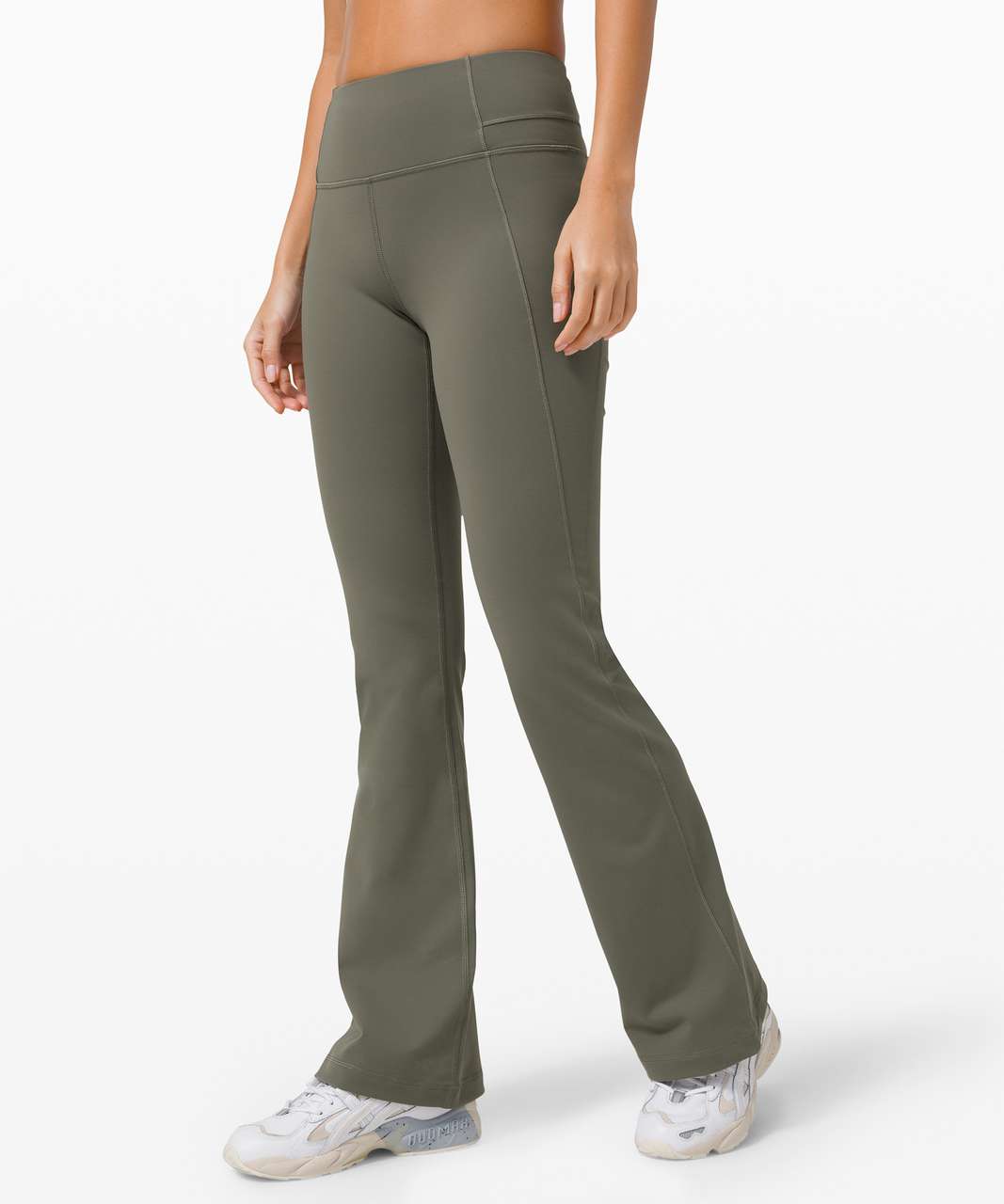 Lululemon Groove Pant Flare 32 - Grey Sage - lulu fanatics