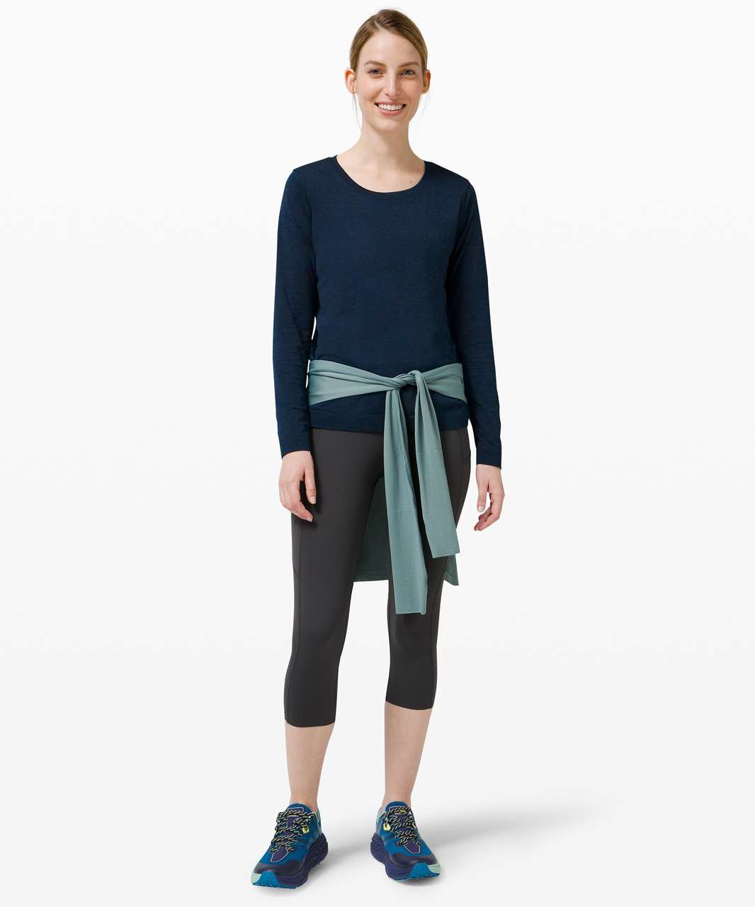 Lululemon Swiftly Tech Long Sleeve 2.0 - True Navy / True Navy - lulu  fanatics