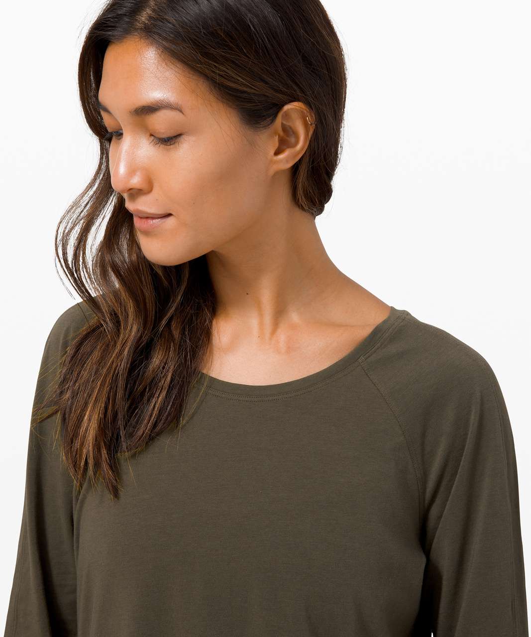 Lululemon Emerald Long Sleeve - Dark Olive