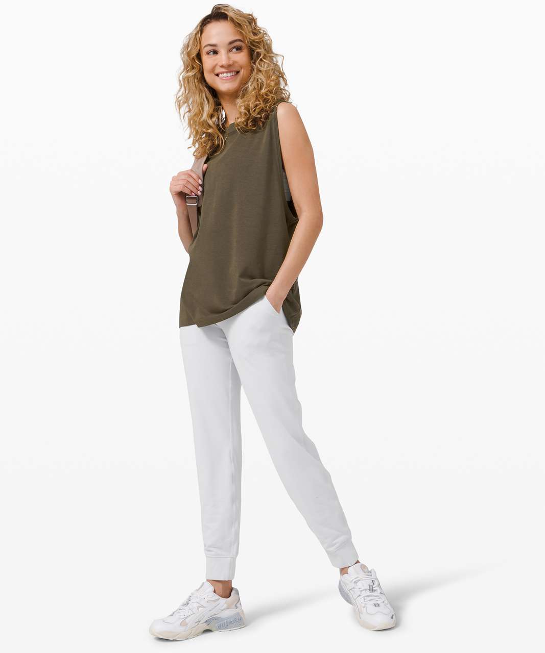 Lululemon All Yours Boyfriend Tank - Dark Olive