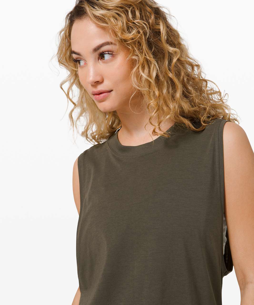 Lululemon All Yours Boyfriend Tank - Dark Olive