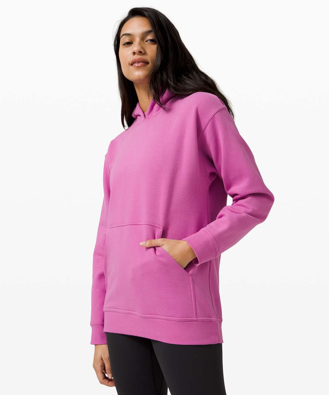 Lululemon All Yours Cropped Hoodie - Sonic Pink - lulu fanatics