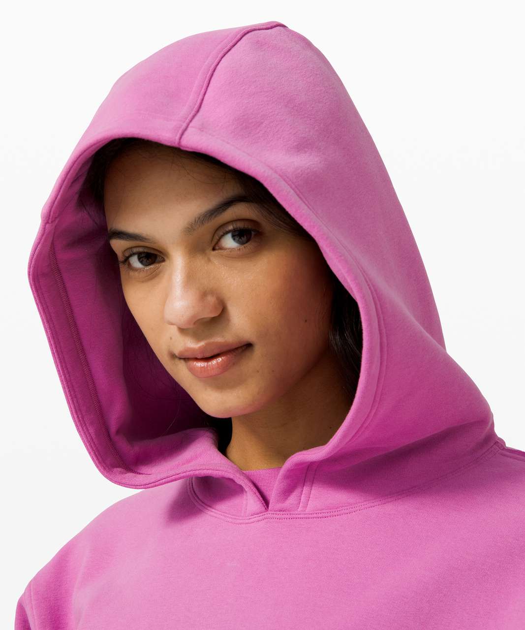 Lululemon All Yours Cropped Hoodie - Sonic Pink - lulu fanatics